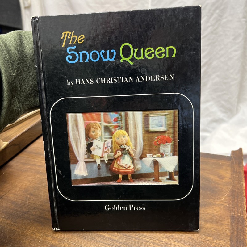 Vintage The Snow Queen Golden Press Book Lenticular Cover 3D 1966 Hans Andersen