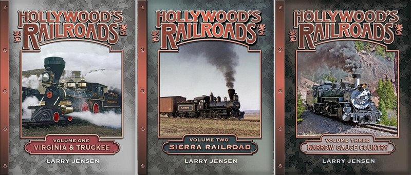 HOLLYWOOD’S RAILROADS – 3 VOLUME SET – BOOKS ABOUT TRAINS USED IN MOVIES AND TV