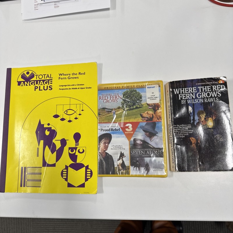 Total Language Plus: Where the Red Fern Grows with softcover book and dvd