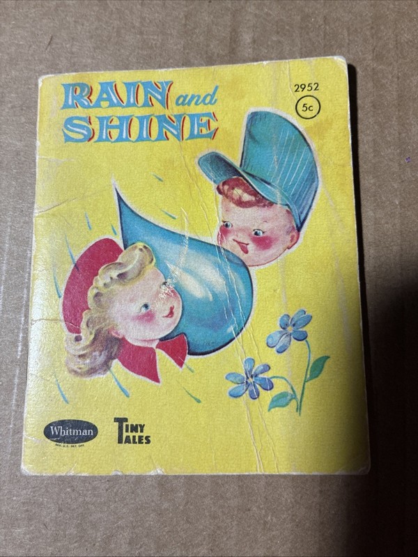 Rain And Shine Whitman Tiny Tales Isabelle Groetzinger 1960 VTG 5 Cent