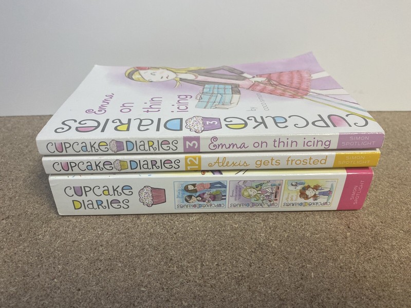 Lot of 6 (3 Books One 3-in-1) The Cupcake Diaries
