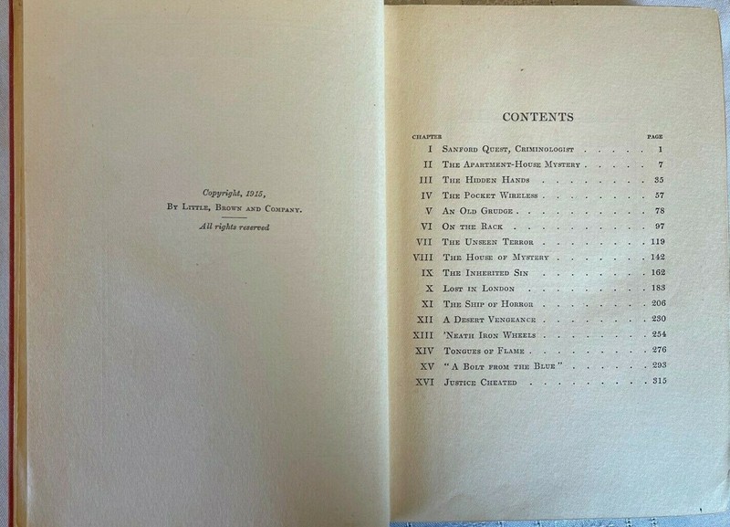 The Black Box, Illustrated, E.P. Oppenheim, pub. Grosset NY 1915 1st Edition gallery
