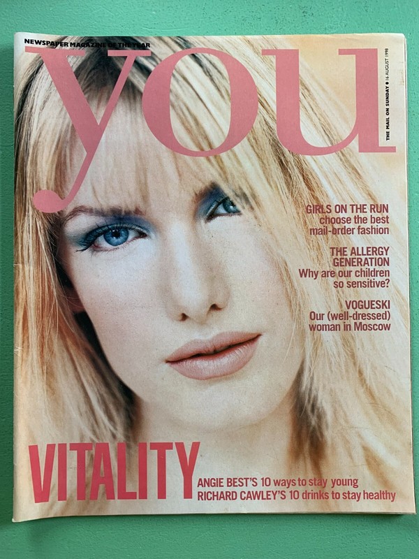 YOU magazine 16-August-1998 Angie Best Paula Hamilton Dexter Fletcher (UK)
