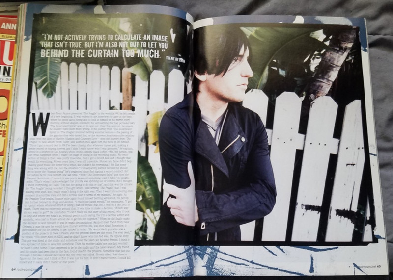 NINE INCH NAILS Rock Sound Magazine May 2005 Trent Reznor Alkaline Trio GARBAGE gallery