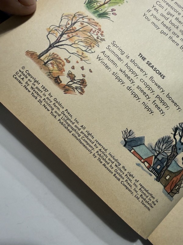 VTG Little Golden Mother Goose Little Golden Book 75 Favorite Rhymes 1957 gallery