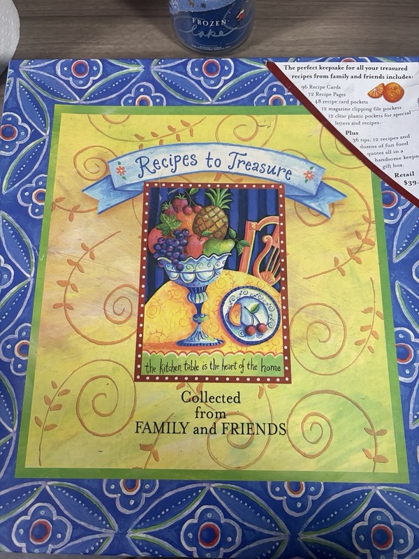 Recipes To Treasure Collected From Family And Friends With Recipe Cards 2007a