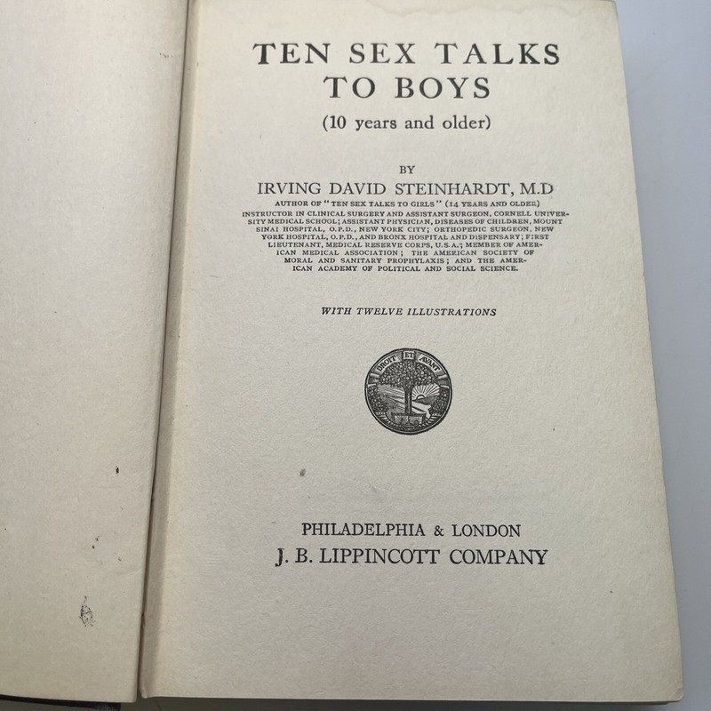 Ten sex talks to boys (10 years and older) by Steinhardt, Irving David gallery