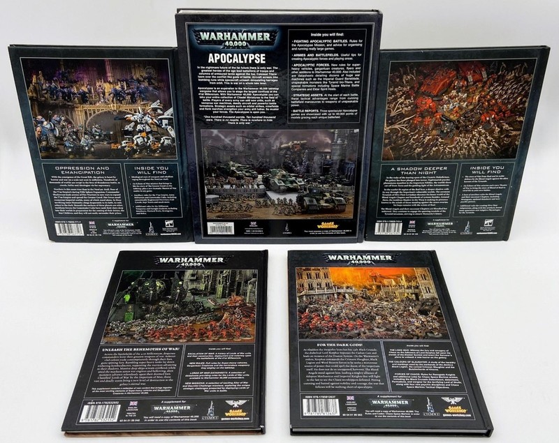 Warhammer Lot of 5 HC Books: Apocalypse Escalation Traitor’s Psychic Awakening gallery