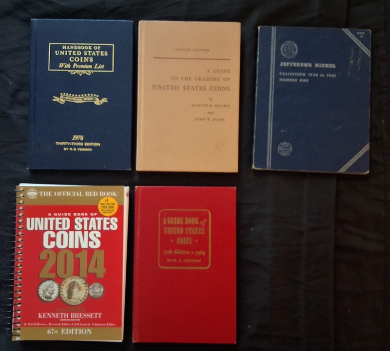 United States US Coins Vintage Hardcover Book Collection Lot Grading Pricing