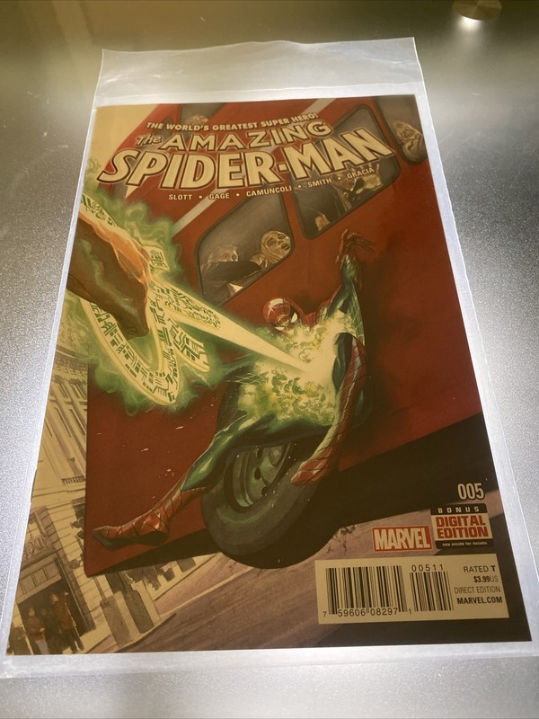 Amazing Spider-man # 5 – 2016 1st Class In Sleeve