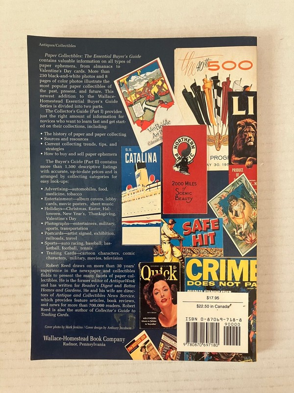 Paper Collectibles Essential Buyer's Guide Robert Reed 1995 Ephemera Collecting gallery