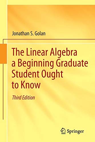 Jonathan S. Gol The Linear Algebra a Beginning Graduate Student Ough (Paperback)