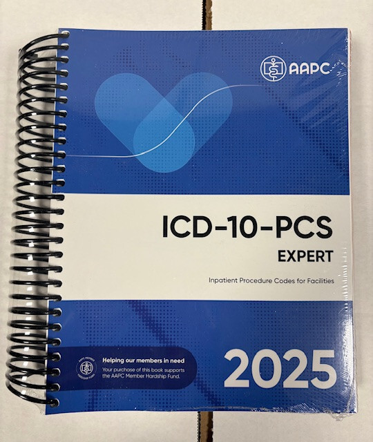 ICD-10-PCS Complete Code Set 2025 Spiral-bound