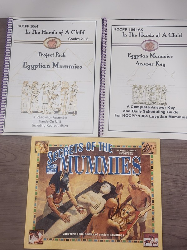 🕮 B5~In The Hands of a Child PROJECT PACK EGYPTIAN MUMMIES Grade 2nd-6th