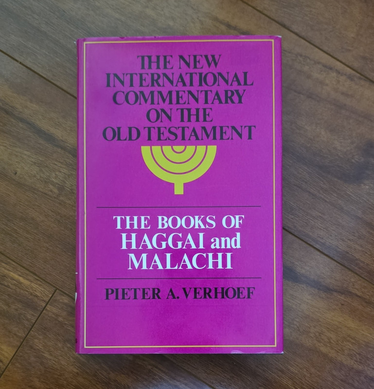NICOT The Books of Haggai and Malachi Hardcover Pieter A. Verhoef DJ