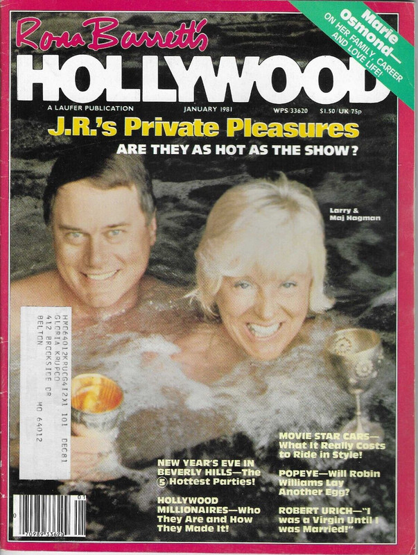 Rona Barrett’s Hollywood Magazine Jan 1981 Larry Hagman J.R. Ewing Dallas