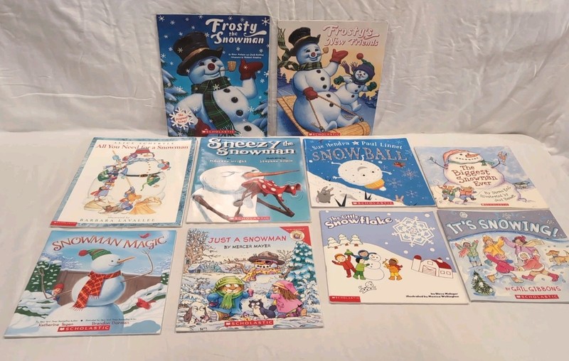 Lot of 10 Children’s Picture Books Snow /Winter Themed| Snowman| Ages 4-7