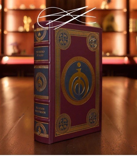 Brandon Sanderson Leatherbound: Mistborn, Hero of Ages, Well of Ascension Signed gallery