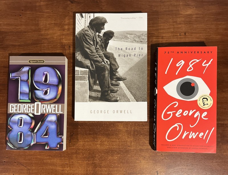 George Orwell Paperback Book Lot (3) – 1984 (2) & The Road To Wigan Pier