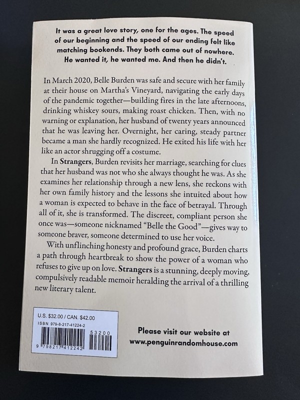 New STRANGERS A Memoir of Marriage by BELLE BURDEN (English) Paperback Book gallery
