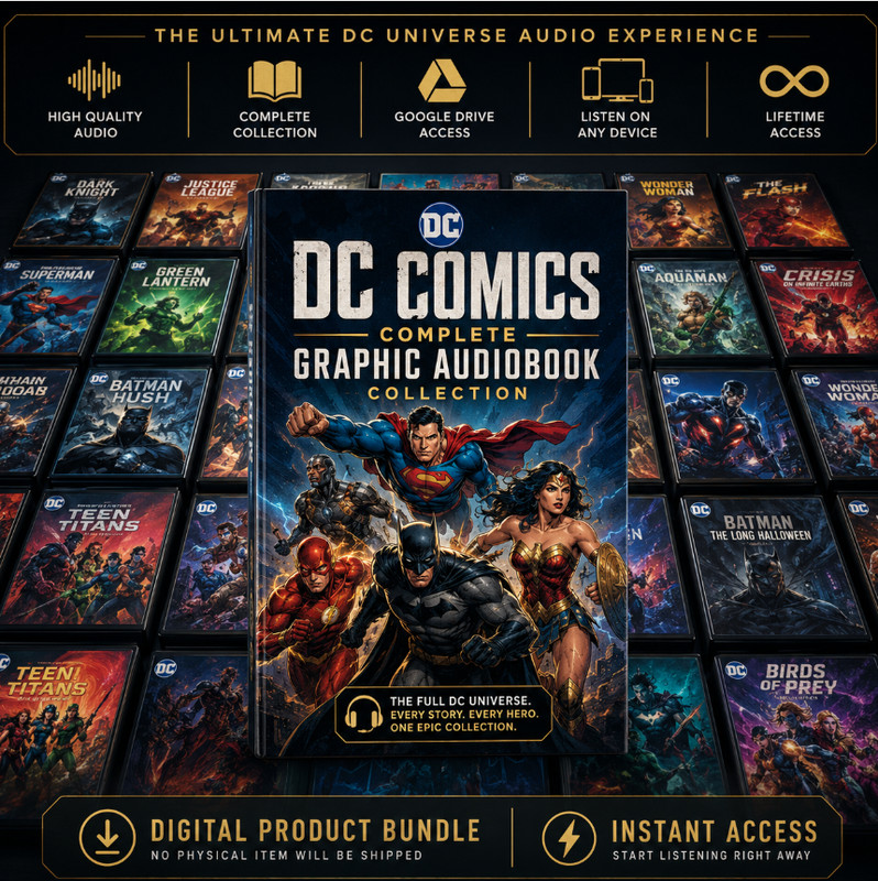 DC Comics Complete Graphic Audiobook Collection – Fast Delivery