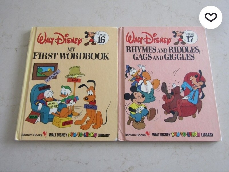 Set of 19 Walt Disney Fun-to-Learn Volumes 1-10 12-19 Book Lot VTG 1983 gallery
