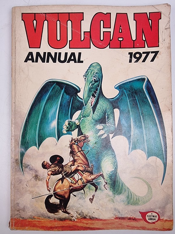 Vulcan Annual 1977 Vintage Price Unclipped Fleetway Paperback