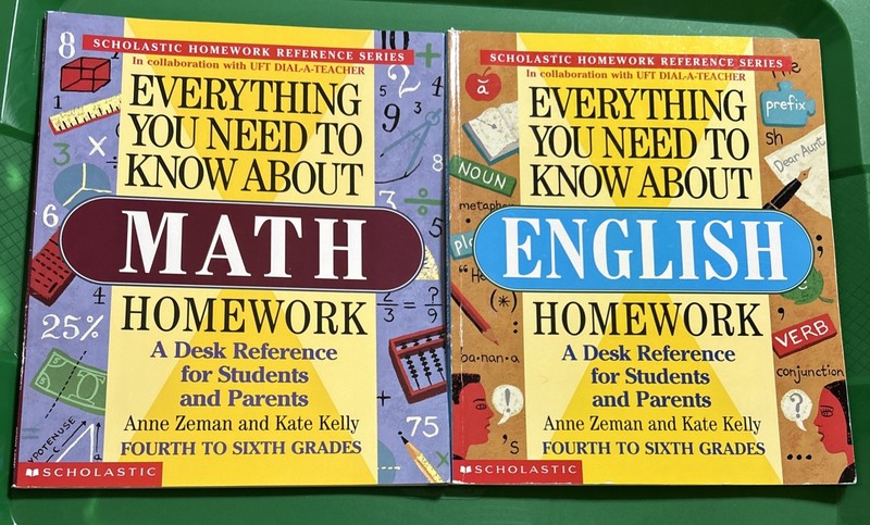 Everything You Need to Know about ENGLISH & MATH Homework (Lot Of 2 Books)
