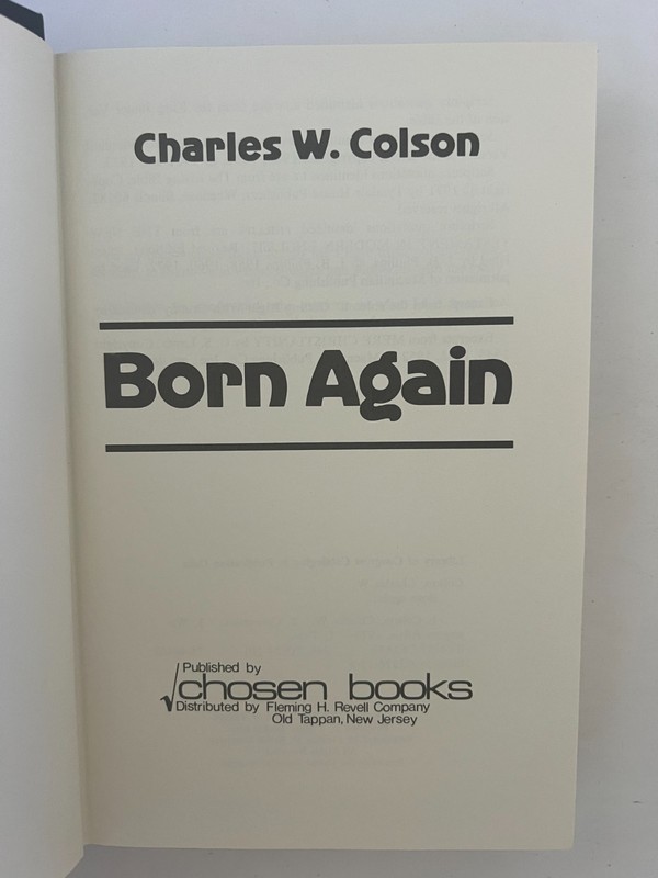 Chuck Colson's Born Again & The Faith (signed 1st ed.) gallery