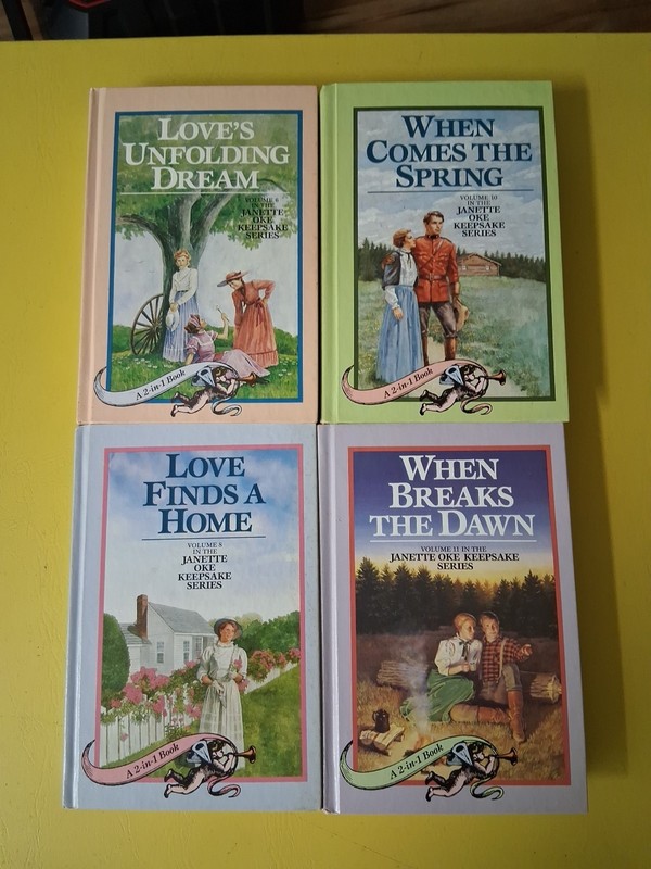 Janett Oke 2-in-1 Books Volume 6,8,10 & 11 Hardcover Lot Keepsake Series