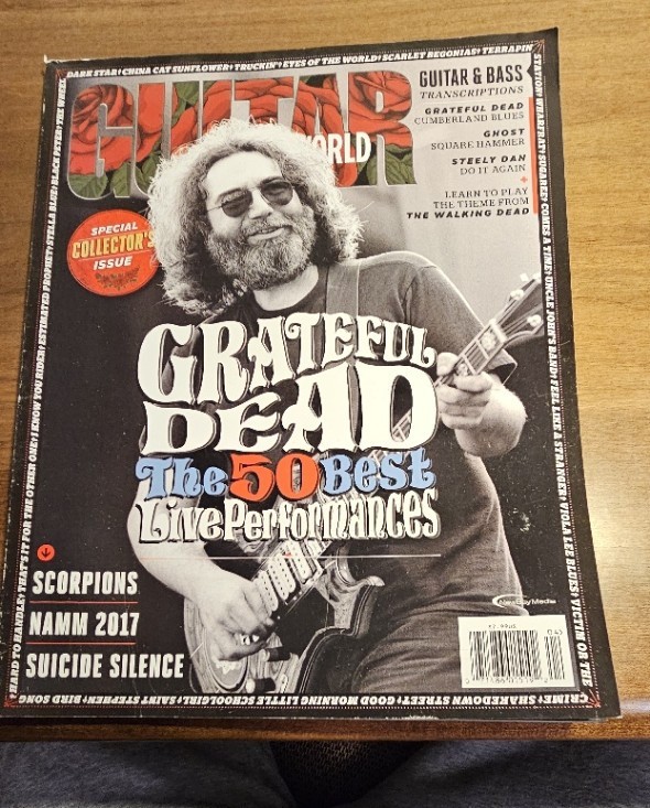 April 2017 issue of Guitar World Magazine Greatful Dead