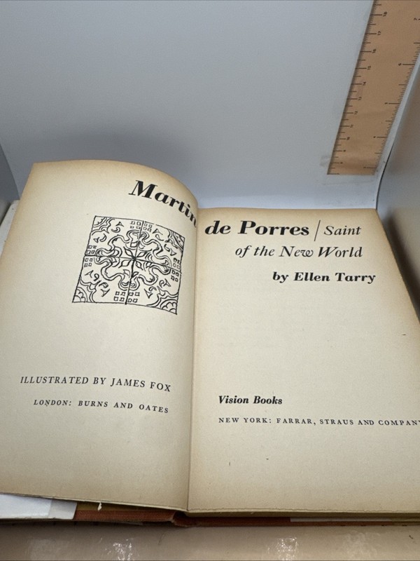 VTG Martin de Porres Saint of the New World Ellen Tarry - Vision Books 57 DJ HC gallery
