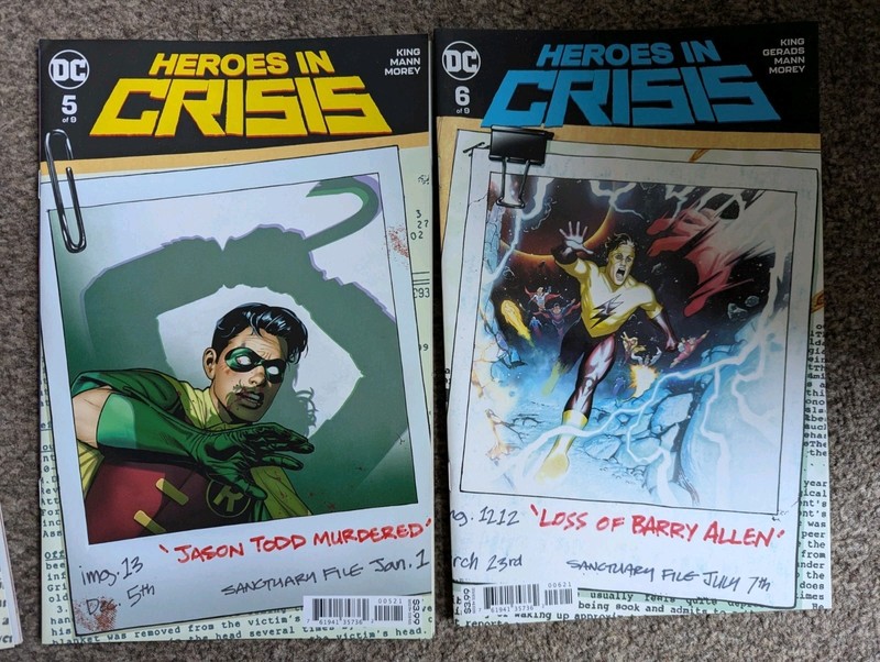 9x Heroes In Crisis #1 2 3 4 5 6 7 8 & 9 Complete Series Set DC Bundle Lot 2018 gallery