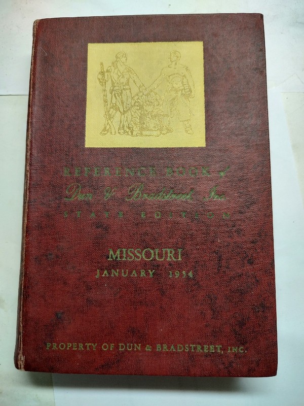 Jan 1954 Missouri Dun & Bradstreet Reference Book 676 pages with St. Louis