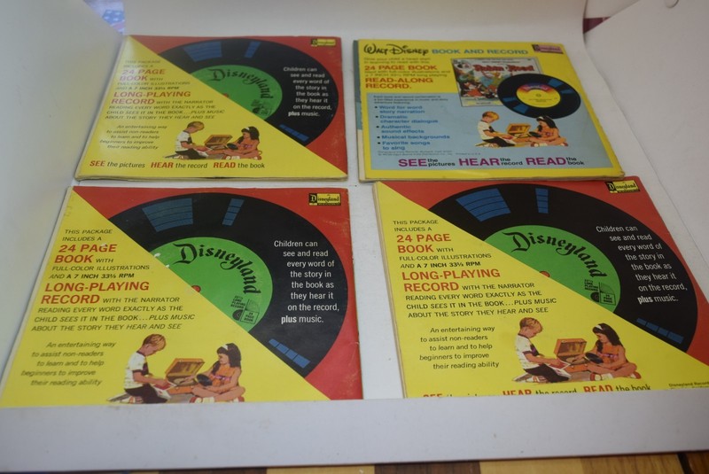 4 Disney Children's Records Cinderella, Wizard of Oz, Thumpers Race, the Rescuer gallery