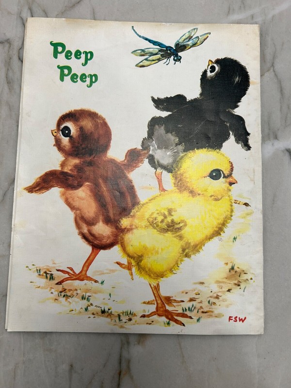 Vintage Farm Animals Whitman 1956 Florence Sarah Winship, Nontoxic Wipes Clean gallery