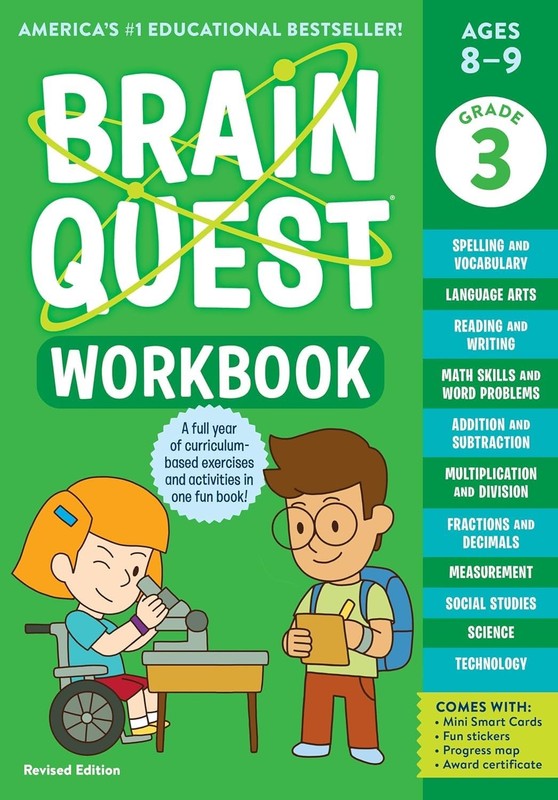 Brain Quest Workbook: 3rd Grade – paperback Meyer, Janet A.