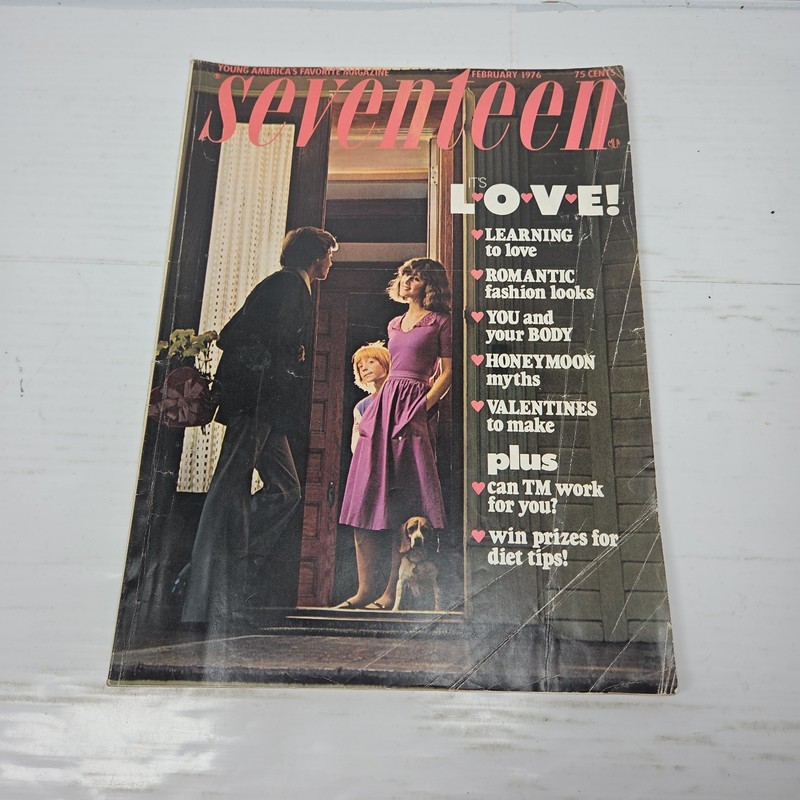 Seventeen Magazine – February 1976 Issue Retro Girls Fashion Mag