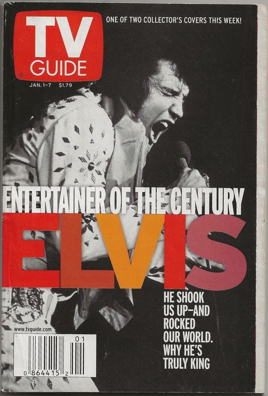 TV GUIDE JAN 1-7 2000 ~ELVIS: ENTERTAINER OF THE CENTURY /DAVID CASSIDY/CHARISMA