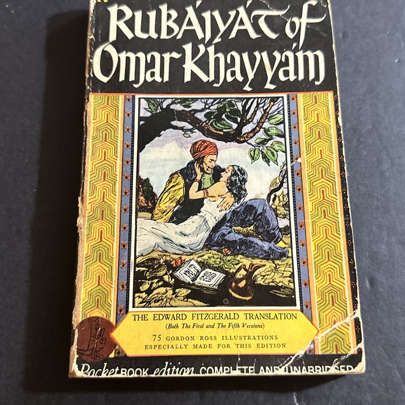 Rubaiyat of Omar Khayyam Illustrated by Edmund Dulac 1948 Pocketbook 4 Print Kl