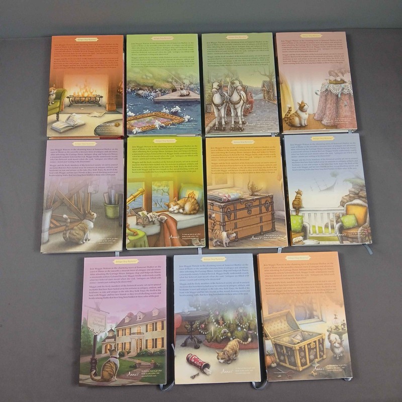 Lot Of 11 Antique Shop Mysteries Hardcover Books 1-10 & 12 (FADING PLEASE READ) gallery