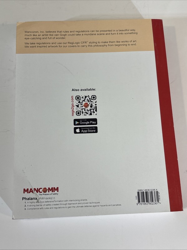 JAN 2024 Mancomm 29 CFR 1910 OSHA General Industry Regulations & Standards Book gallery