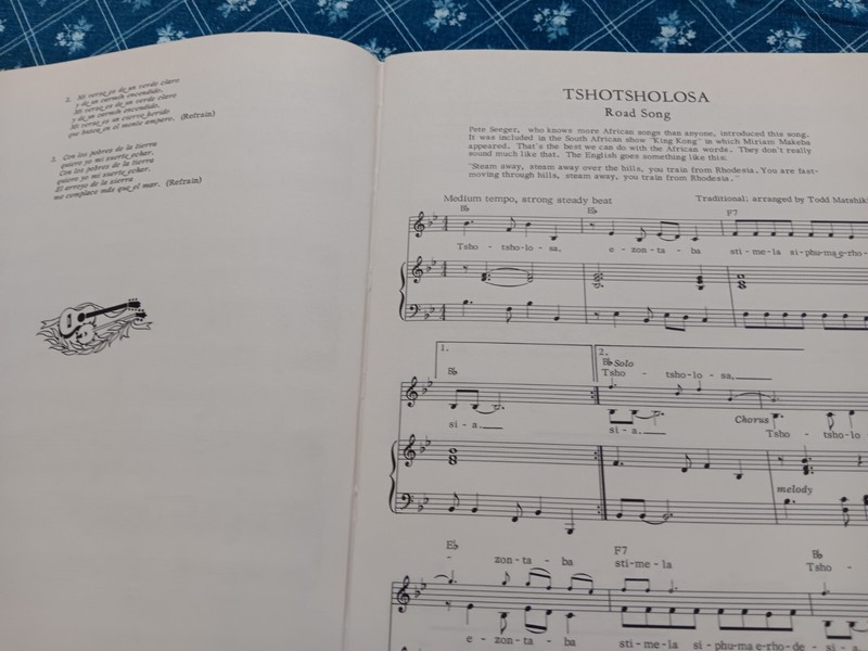 Travelin' On With The Weavers Song Book (1966 Harper & Row) Hardcover, 165 pages gallery