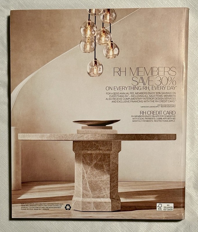 SPRING 2026 RESTORATION HARDWARE RH INTERIORS CATALOG 600 PG THICK NEW EDITION gallery