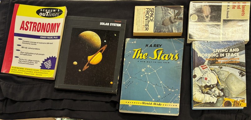 Lot of 6 Space & Astronomy Books! Dr. Werner von Braun! P.H.A. Sneath!