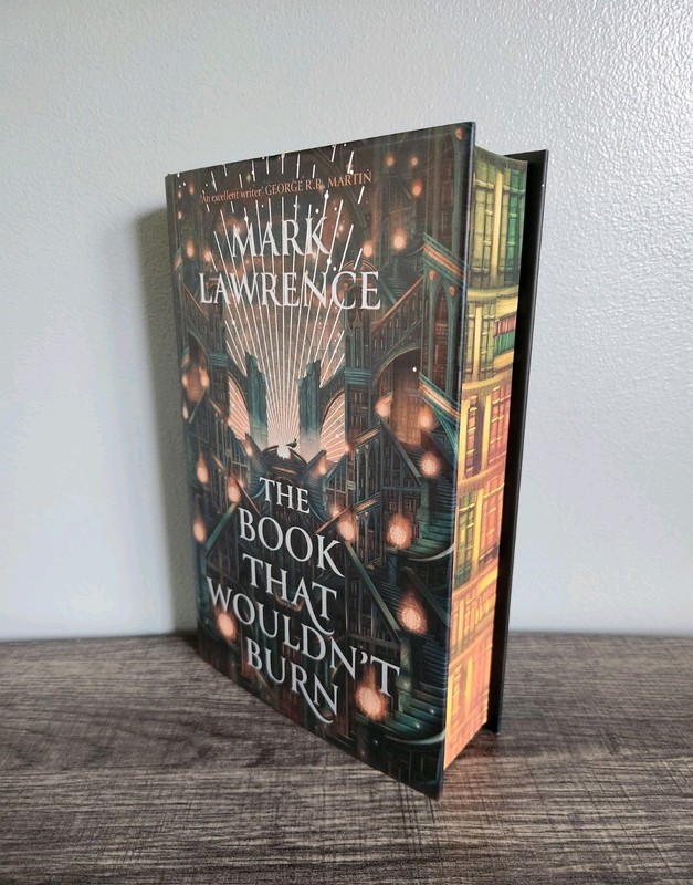 Mark Lawrence The Book That Wouldn’t Burn Locked Library Limited Edition Sprayed