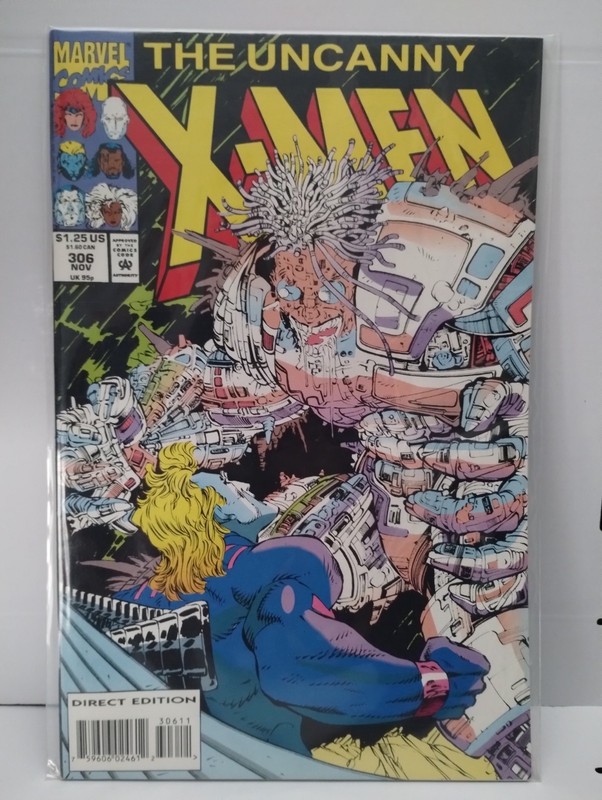 The Uncanny X Men Comic Book Issue 306 (November 1993) Marvel Direct Edition