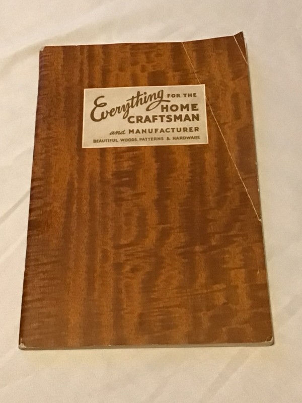 Craftsman Wood Service Co Book~1938~Chicago IL~Everything For The Home Craftsman