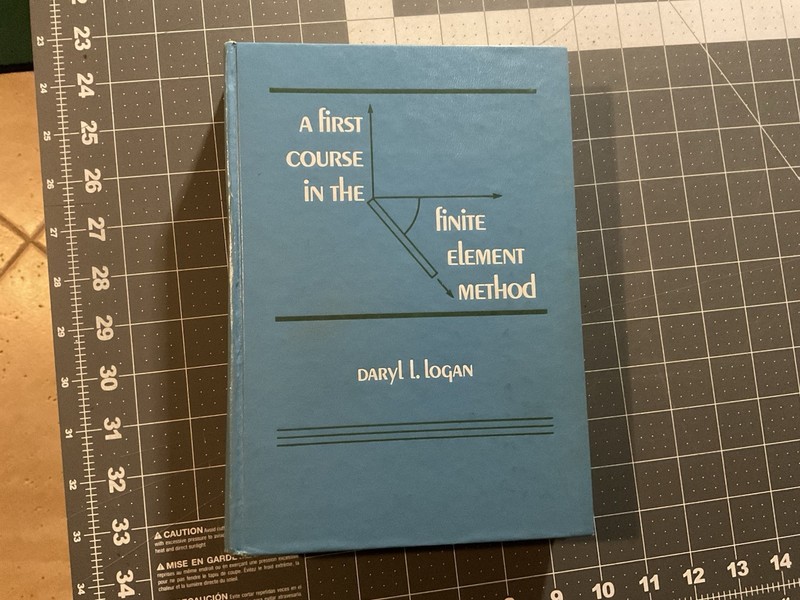 A First Course in the Finite Element Method by Daryl L. Logan, 1986, D3