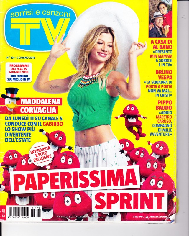 2018 06 05 – SORRISI E CANZONI TV – 05 06 2018 – N.23 – MADDALENA CORVAGLIA